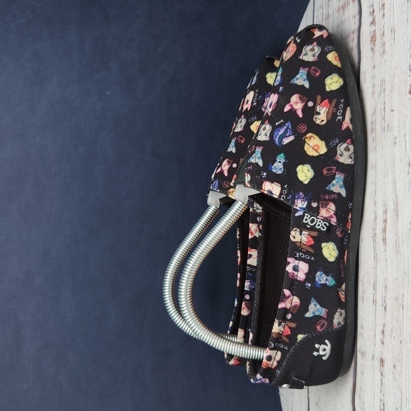 Bobs Skechers | EUC Posh Pup Loafers Dogs Black‎ Size 8 - Picture 5 of 9